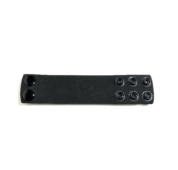 Boneyard 1.5inch Silicone Ball Strap - 3 Snap - Black