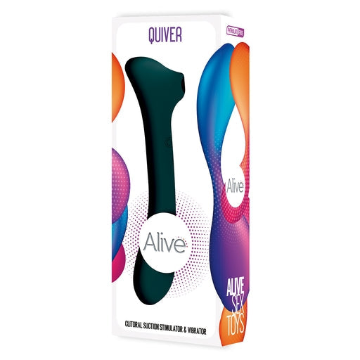 Alive Quiver Suction and Vibration Teal