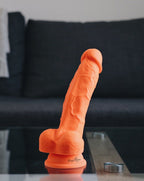 Blush Neo Elite 7.5 Inch Silicone Dual Density Suction Cup Dildo with Balls