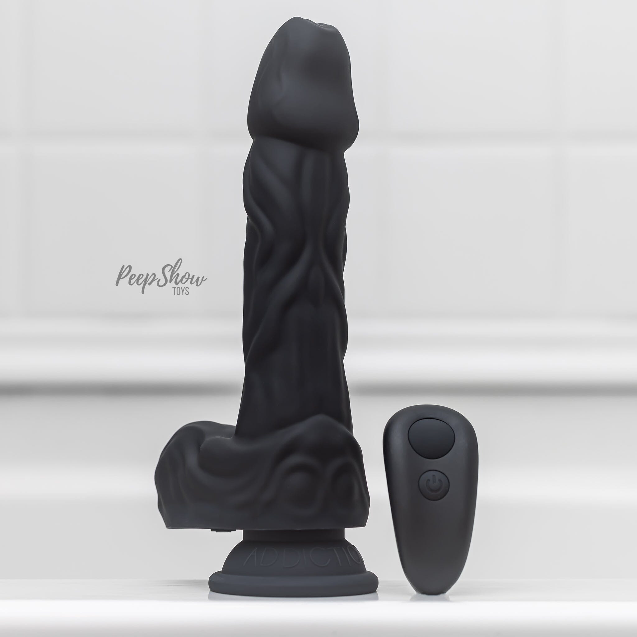 Naked Addiction Demon Noir - 8.6" Thrusting & Vibrating Dildo