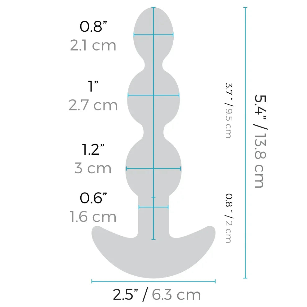 b-Vibe Triplet Anal Beads
