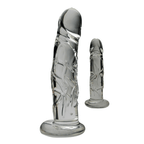 Blown Medium Realistic Glass Dildo