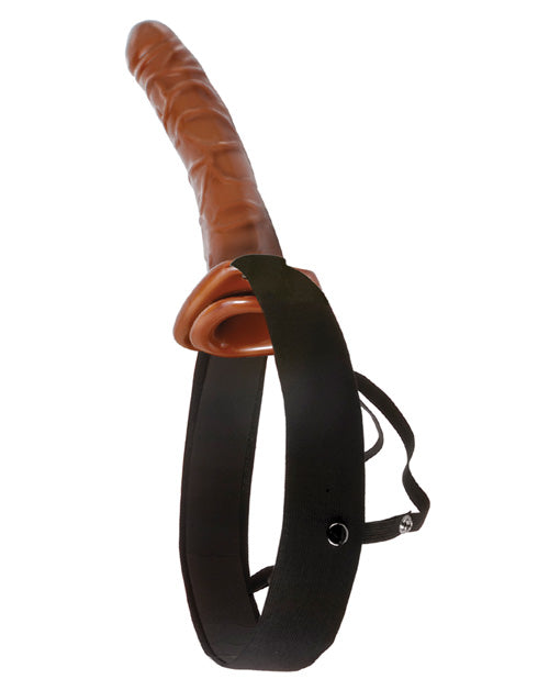 10" Chocolate Dream Hollow Strap On