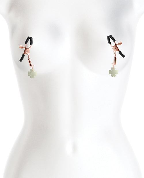 Bound Nipple Clamps - Rose Gold