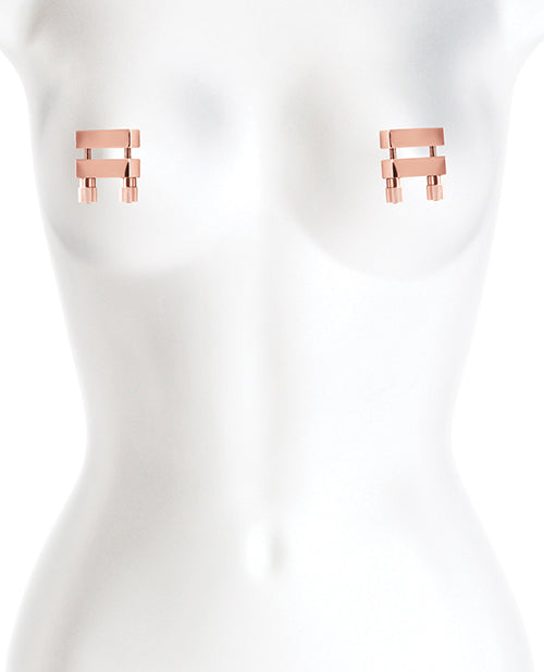 Bound Nipple Clamps - Rose Gold