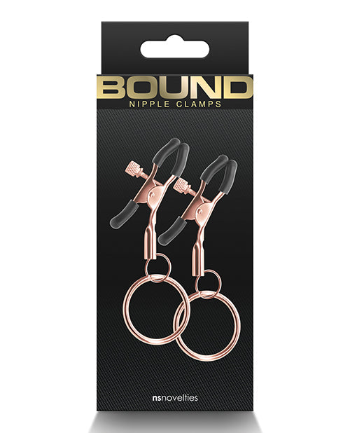 Bound Nipple Clamps - Rose Gold