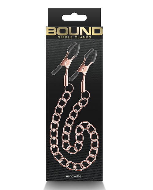 Bound Nipple Clamps - Rose Gold