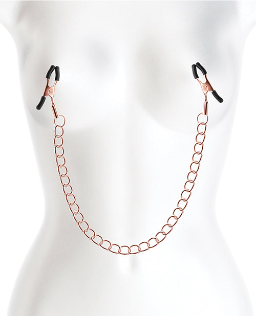 Bound Nipple Clamps - Rose Gold