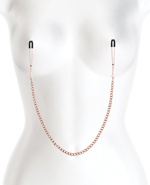 Bound Nipple Clamps - Rose Gold