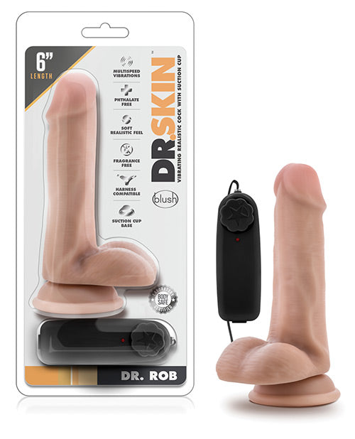 Blush Dr. Skin Dr. Rob 6"" Cock