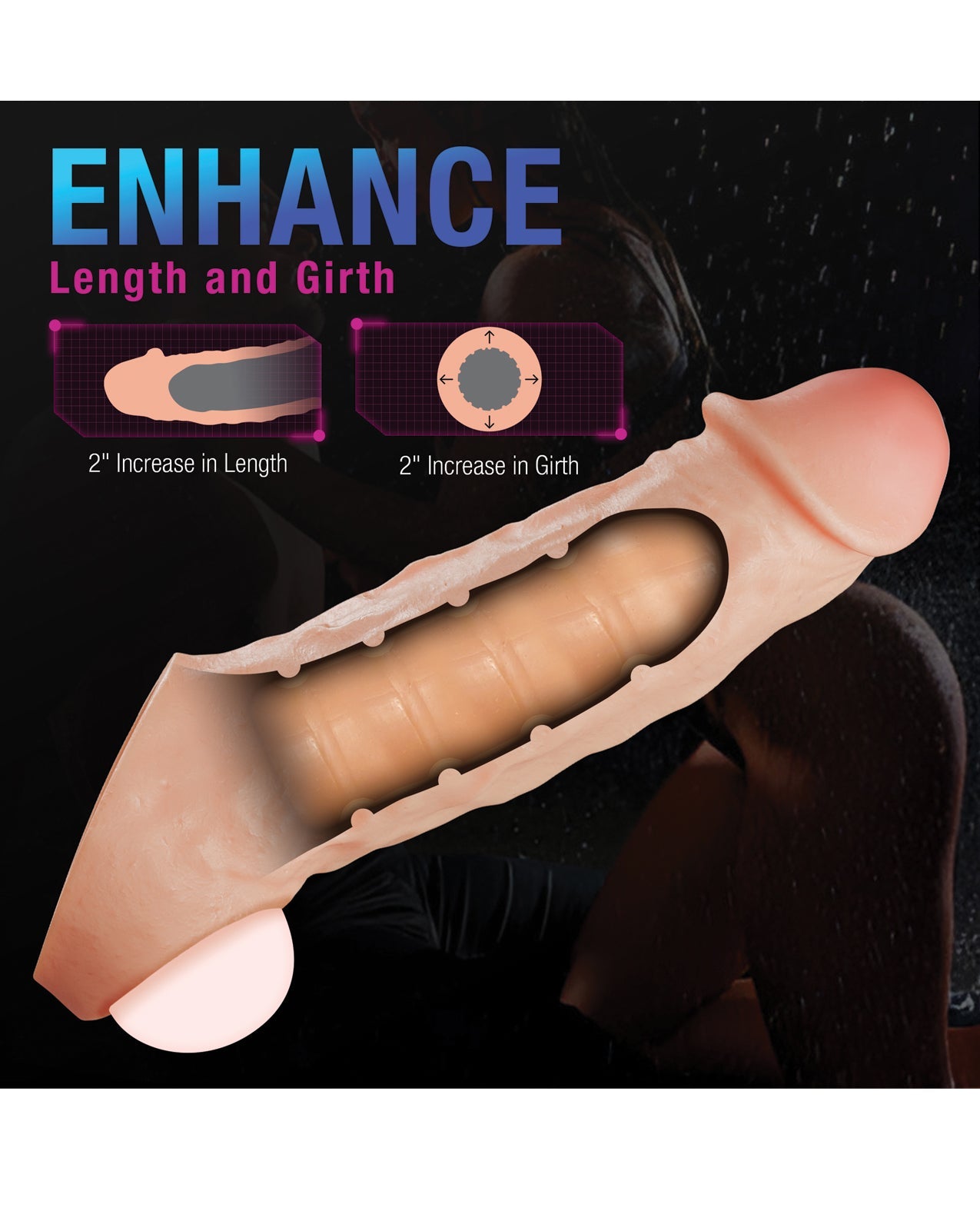 Blush Performance Plus - Intrepid - 2 Inch Silicone Penis Xtender