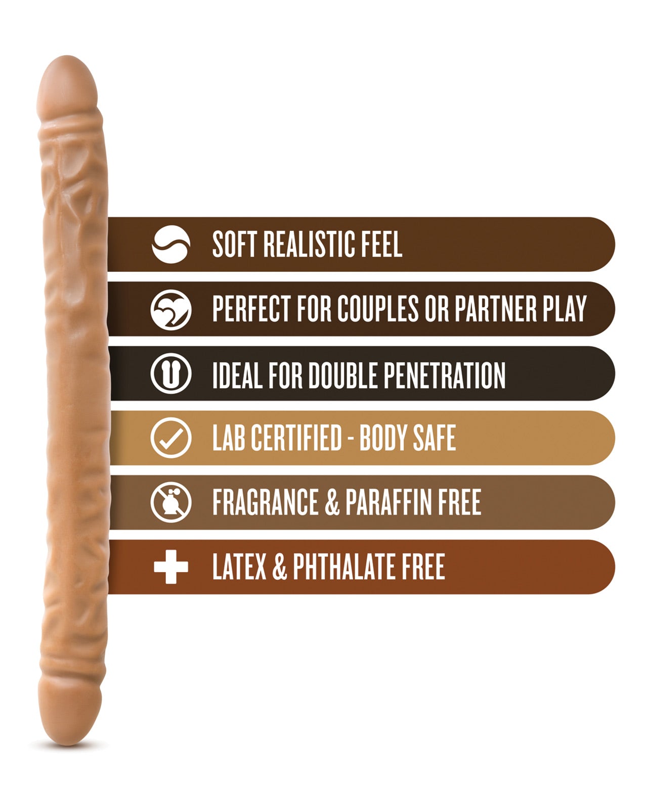 Blush Dr. Skin 18" Double Dildo