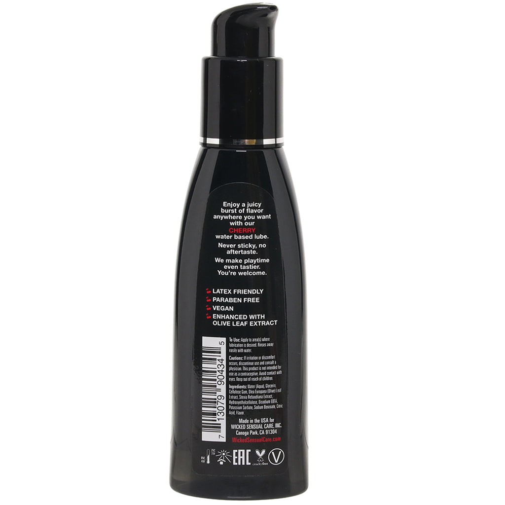 Aqua Flavored Lube 4oz/120ml in Cherry