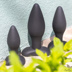 Silicone Anal Exerciser Kit - 3 Butt Plugs for Anal Training