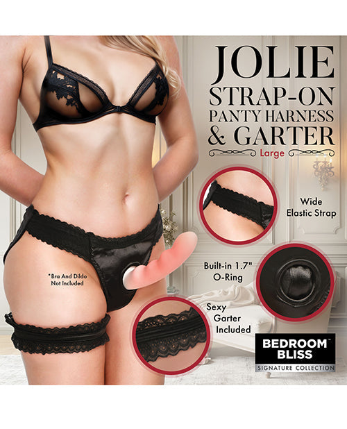 Bedroom Bliss Jolie Strap-On Panty Harness & Garter