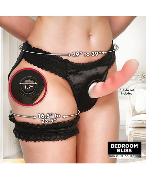Bedroom Bliss Jolie Strap-On Panty Harness & Garter