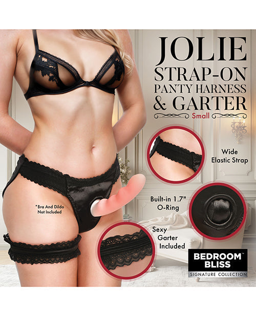 Bedroom Bliss Jolie Strap-On Panty Harness & Garter