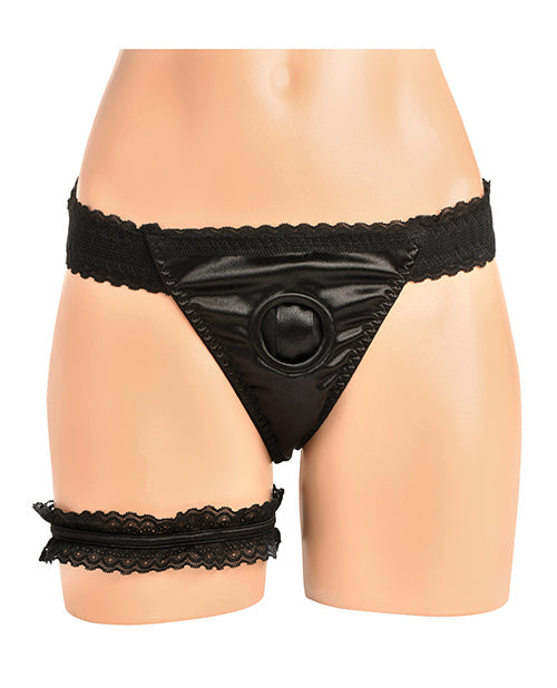 Bedroom Bliss Jolie Strap-On Panty Harness & Garter
