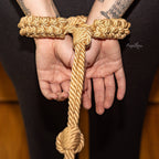 Shibari Bondage Rope Wrist Cuffs & Lead
