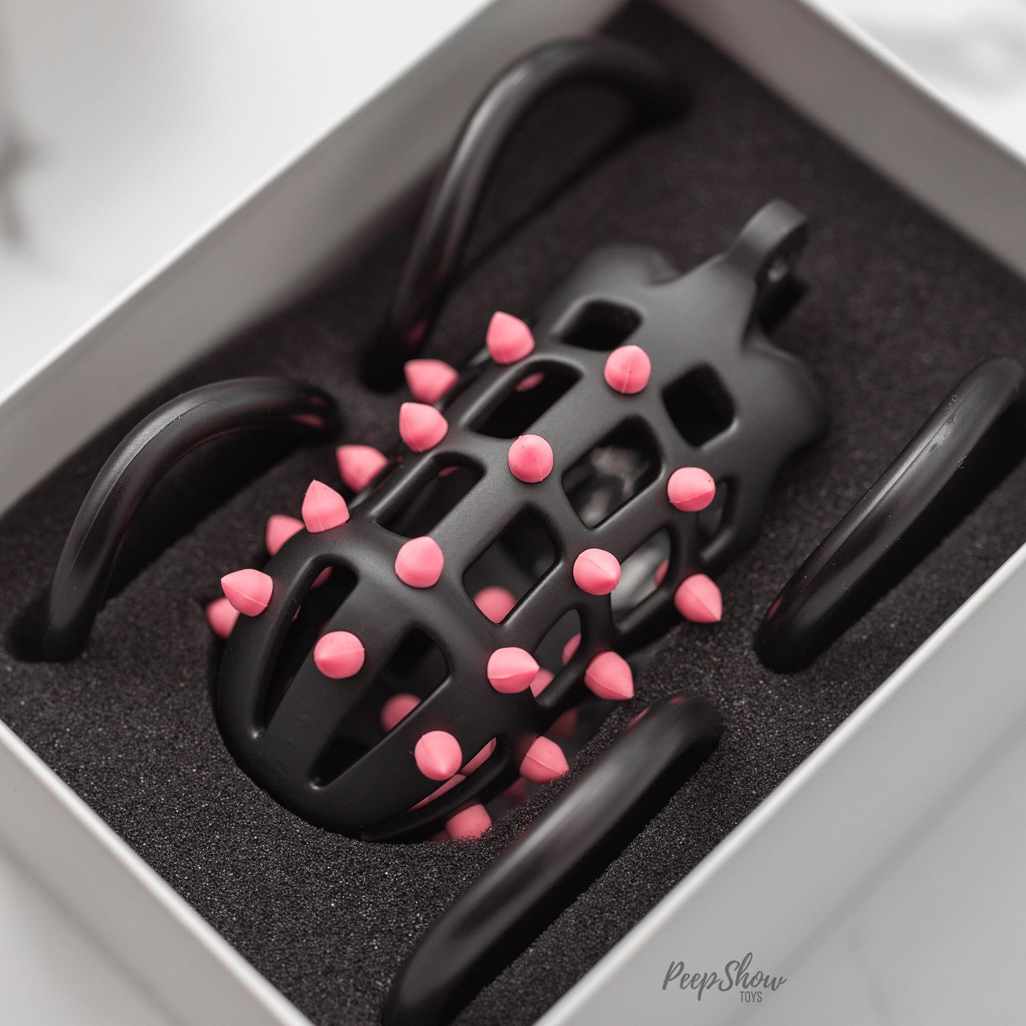 FlexiSpike by CellMate™ Chastity Cage with Reversible Silicone Spikes