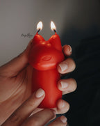 Blush Temptasia Fox Drip Candle