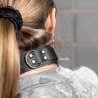Spartacus Black Real-Leather Collar