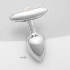 Rosebuds Stainless Steel Plug with T-Bar Base and Swarovski Crystal
