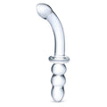 8" Glass Ribbed G-Spot
