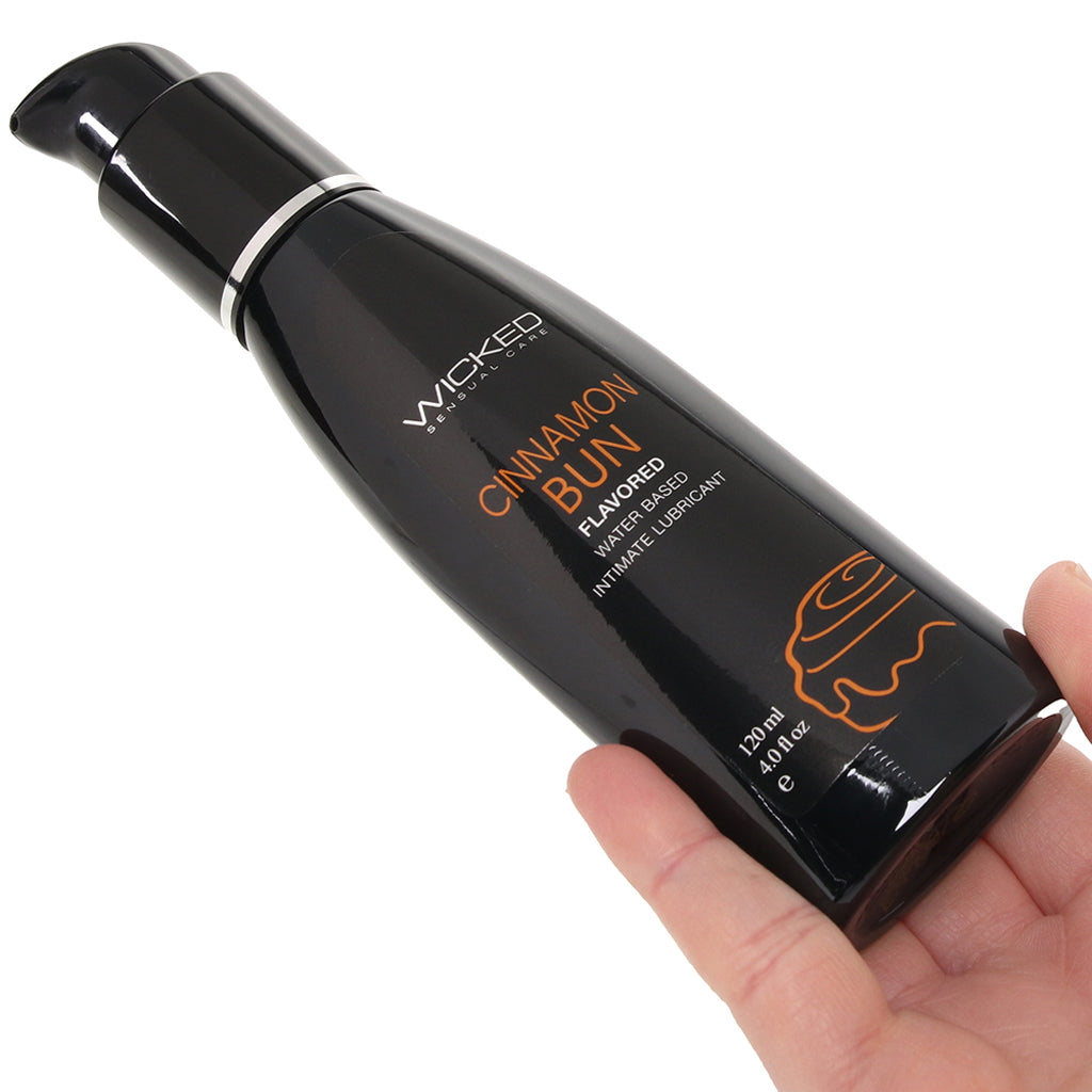 Aqua Flavored Lube 4oz/120ml in Cinnamon Bun