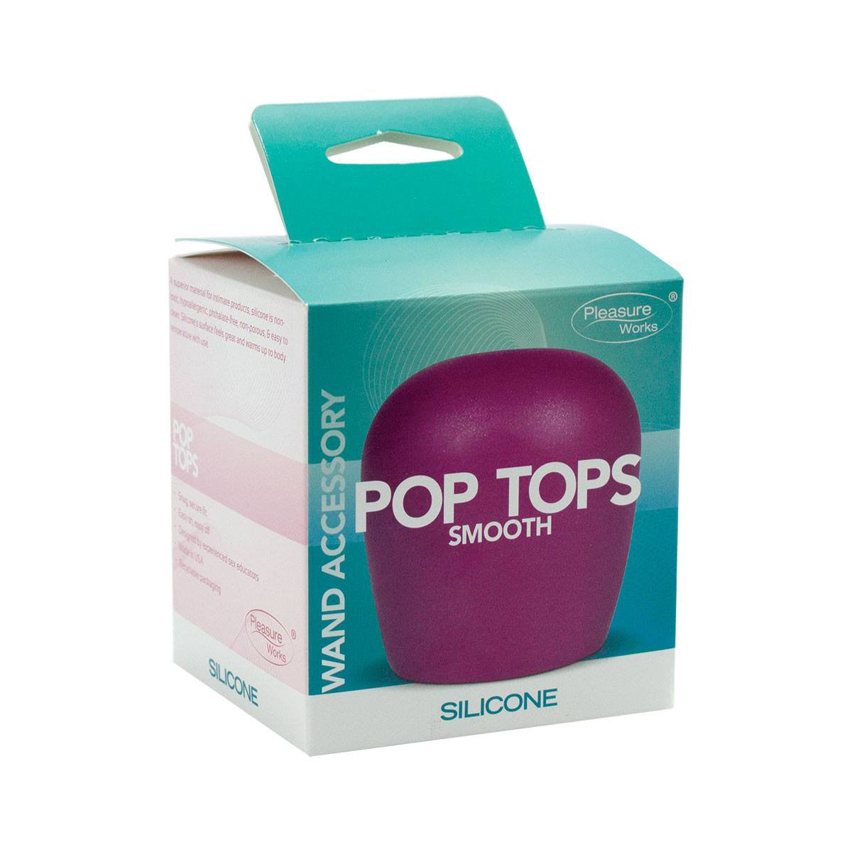 Pleasure Works Pop Top Wand Attachment - Smooth Fuschia