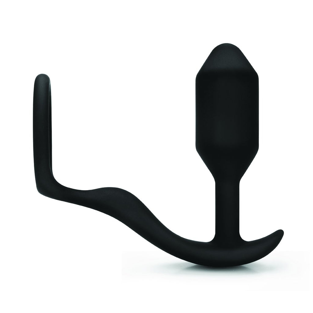 b-Vibe Snug and Tug Weighted Butt Plug + Cock Ring