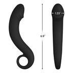 Forto F-19 Curved Prostate Plug with Pull Ring by FemmeFunn