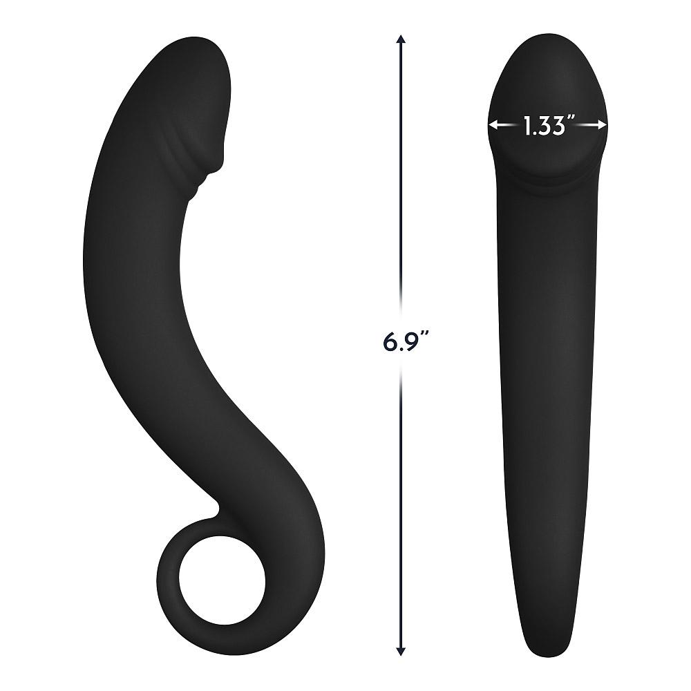 Forto F-19 Curved Prostate Plug with Pull Ring by FemmeFunn