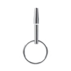 Blueline Hollow Penis Plug with Ring Urethral Probe, Stainless Steel