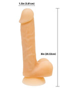 BMS Factory Addiction David Posable Dual-Density Silicone Dildo with Suction Cup