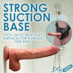 Jock Uncut 9.8" Dual-Density Silicone Dildo with Foreskin