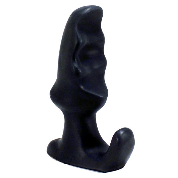 SquarePegToys® Charlie Horse Milk It Silicone Prostate Massager, Black