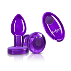 Cheeky Charms Vibrating Metal Butt Plug with Remote Control