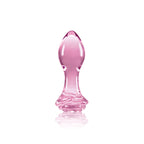Crystal Glass Rose Anal Plug by NS