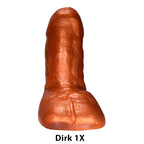 SquarePegToys® Dirk Uncut SuperSoft Silicone Dildo - 2 Styles