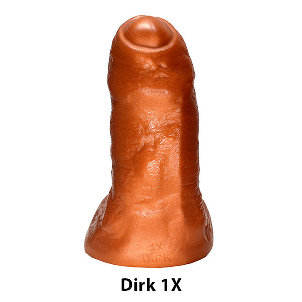 SquarePegToys® Dirk Uncut SuperSoft Silicone Dildo - 2 Styles