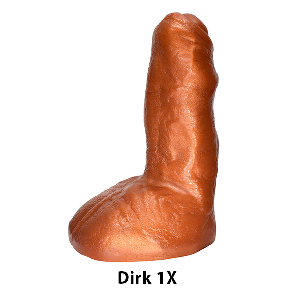 SquarePegToys® Dirk Uncut SuperSoft Silicone Dildo - 2 Styles