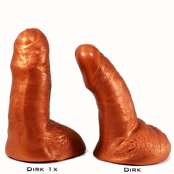 SquarePegToys® Dirk Uncut SuperSoft Silicone Dildo - 2 Styles