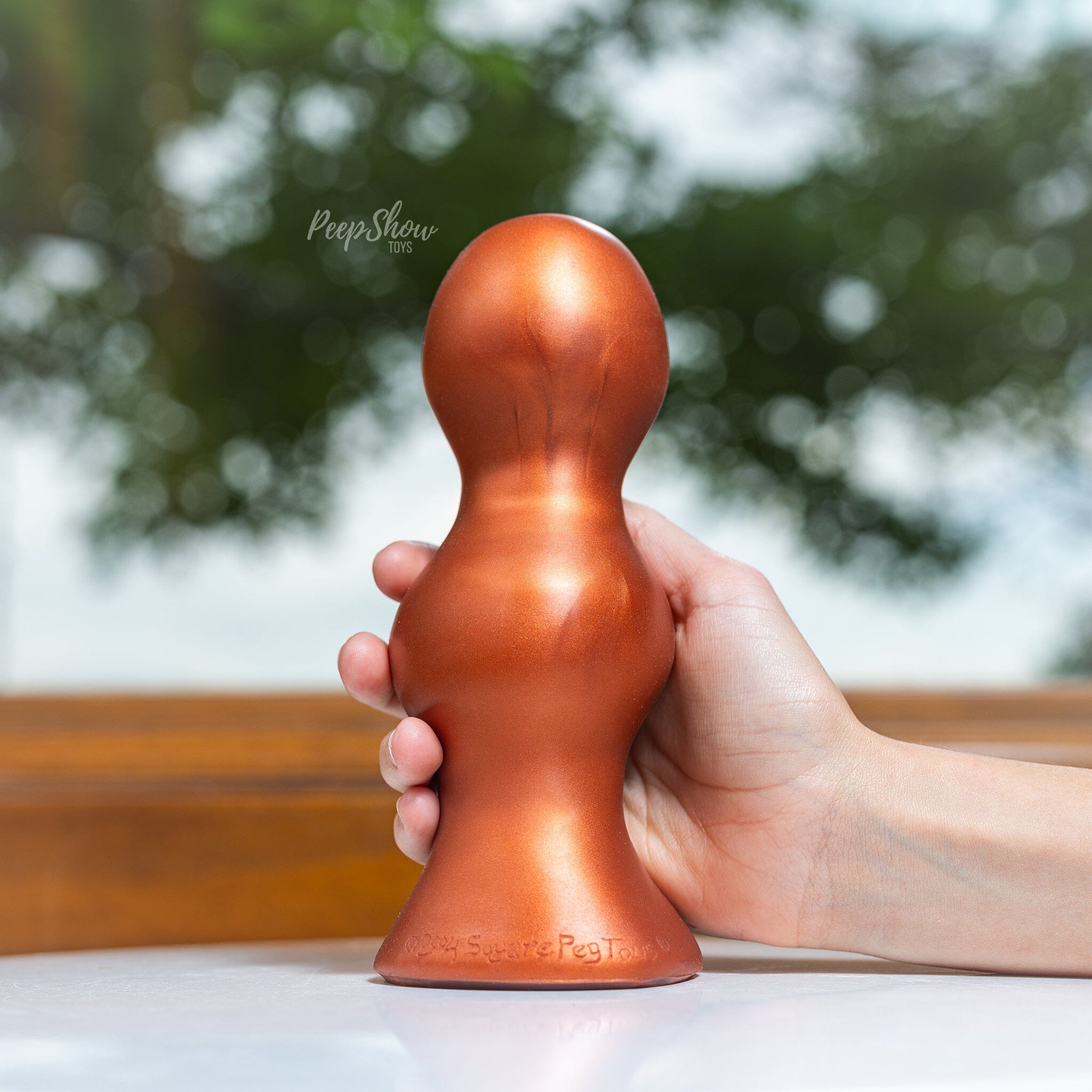 SquarePegToys® Double Scoop - SuperSoft Beaded Anal Plug