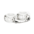 Fuji White Leather Wrist Cuffs