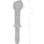 Glas 11-Inch Glass Fisting Dildo