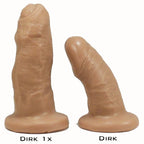 SquarePegToys® Dirk Harness SuperSoft Silicone Suction Cup Dildo - 2 Styles