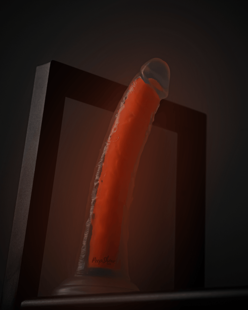 Blush Neo Elite GLOW in the Dark 7.5 Inch Silicone Dual Density Suction Cup Dildo