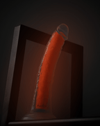 Blush Neo Elite GLOW in the Dark 7.5 Inch Silicone Dual Density Suction Cup Dildo