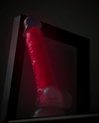 Blush Neo Elite GLOW in the Dark 7.5 Inch with Balls Silicone Dual Density Suction Cup Dildo